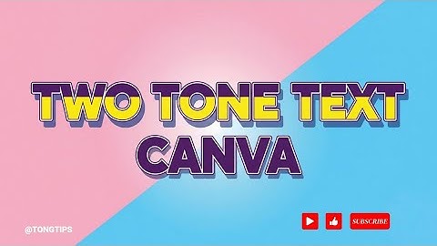 ❤ EXPERT: How to Create a Two Tone Split Color Text Effect in Canva | Tutorial