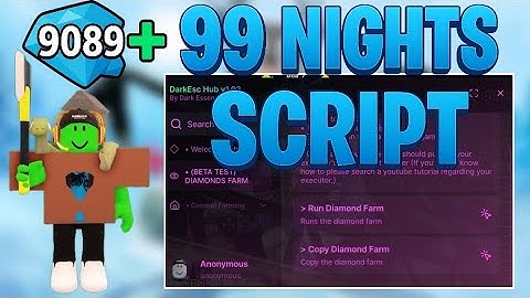 [🌋] 99 Nights in the Forest SCRIPT (NO KEY) - Auto Diamond Farm Server Hop Fast OP