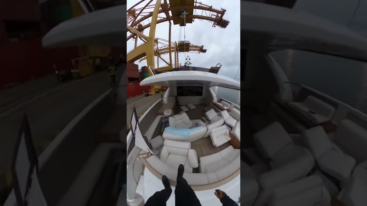 Cargo Chaos: Yacht Crushed at Port