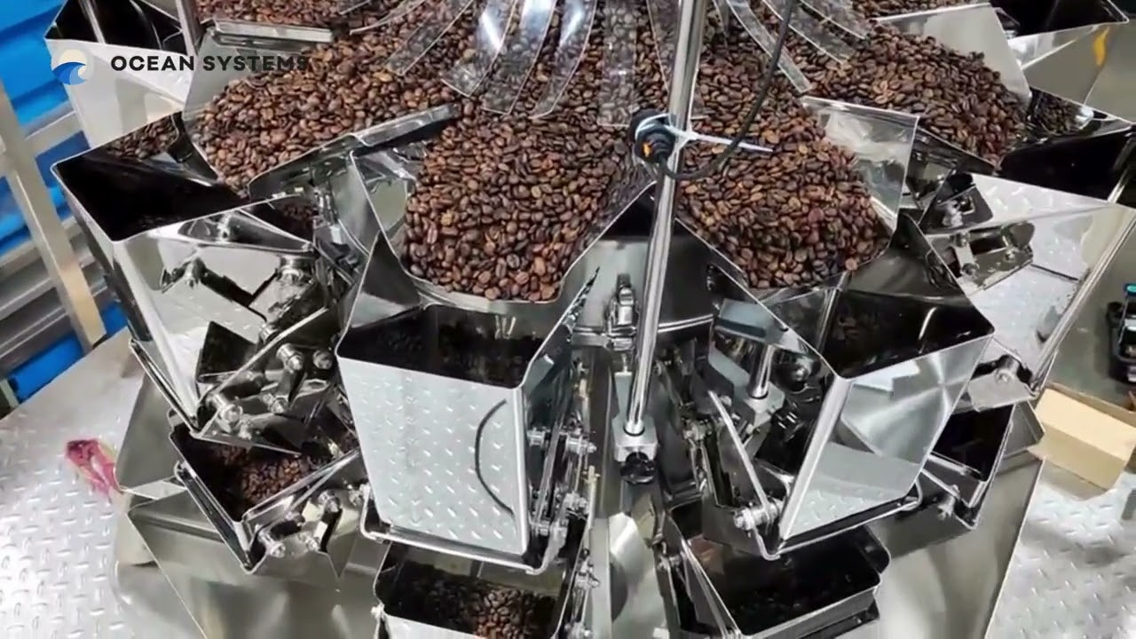 Ready pouch packaging machine – Packing coffee beans Doypack RPL220  WM10 3000  ABE