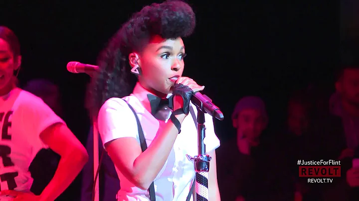 Janaelle Monae Performs At Justice For Flint Rally