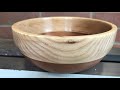 Woodturning - Mahogany and Ash Bowl