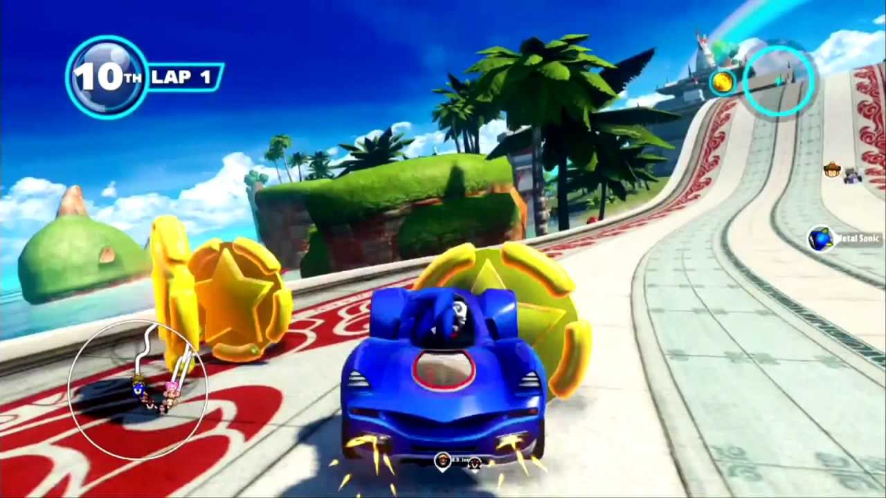 Sonic & All-Stars Racing Transformed (PS3): Stunt Failed Glitch
