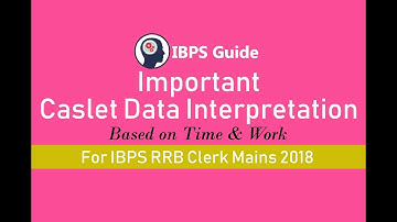 Important Caslet Data Interpretation Based on Time & Work for IBPS RRB Clerk Mains 2018