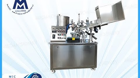 Toothpaste filling sealing machine: How Machine Fill Toothpaste Into Tube And Seal Automatically.