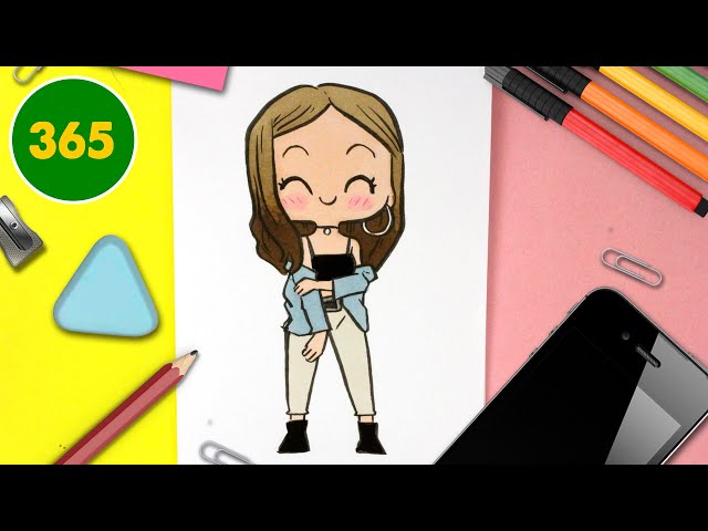 COMMENT DESSINER UNE FILLE KAWAII ÉTAPE PAR ÉTAPE – Dessins kawaii