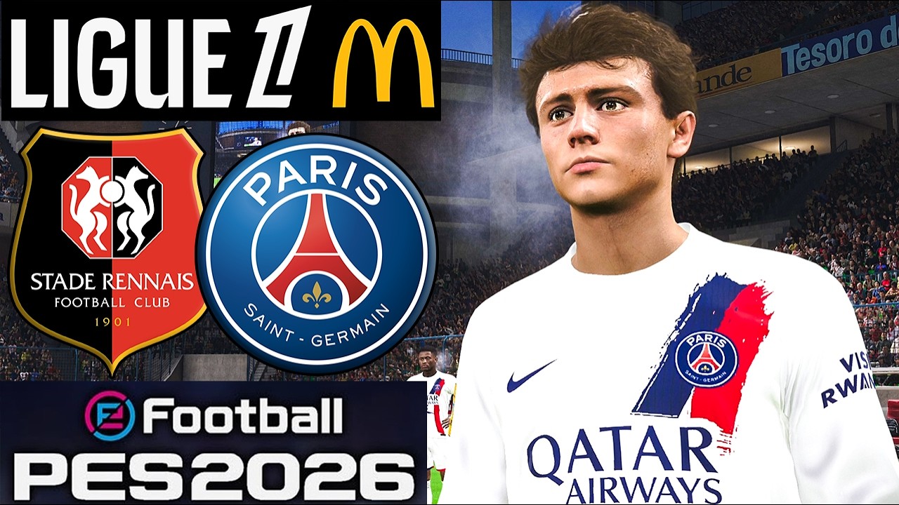 Stade Rennais vs Paris Saint-Germain | Ligue 1 | 13 Février 2026 | PES 2026 MOD