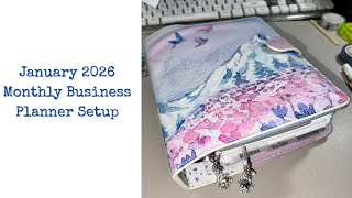 January 2026 Business Planner Monthly Setup