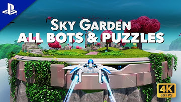Astro Bot - Sky Garden - 100% Walkthrough (All Bots & Puzzle Pieces)