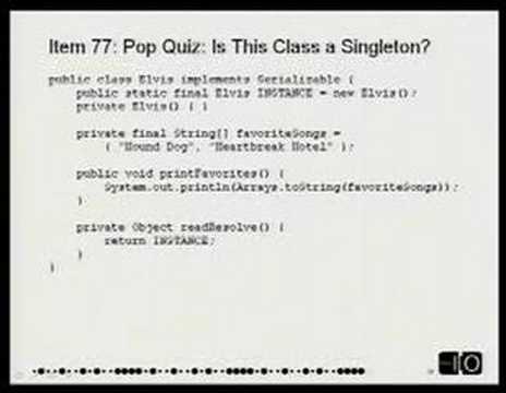 Google I/O 2008 - Effective Java Reloaded
