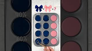 Blue &amp; Dusty Rose Color Mix Palette #colormixing #satisfying #colorpalette #artshorts #colormix
