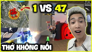 Đức Mõm 1 VS 47 Cân Cả Map Trực Tiếp Trên Live, Thở Không Nổi !!!