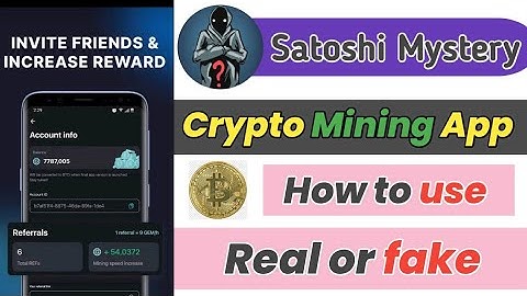 Satoshi Mystery: Crypto Mining App | Best Mining App for Android | Satoshi mining app use kaise kare