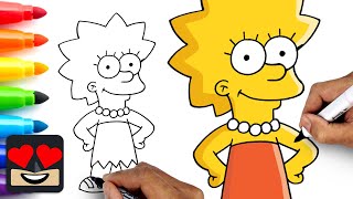 How To Draw Lisa Simpson | The Simpsons