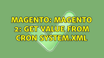 Magento: Magento 2: Get value from Cron system.xml