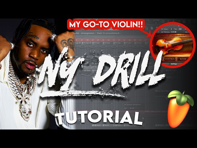 HOW TO MAKE NY DRILL TYPE BEATS FOR FIVIO FOREIGN u0026 POP SMOKE class=
