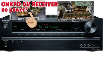 ONKYO TX-SR313 no power #diy #repairing #homeremedy