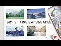 Simplifying Landscapes · Gouache Speed-Painting Process · semiskimmedmin ad