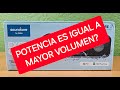 ¿Potencia es igual a mayor volumen?