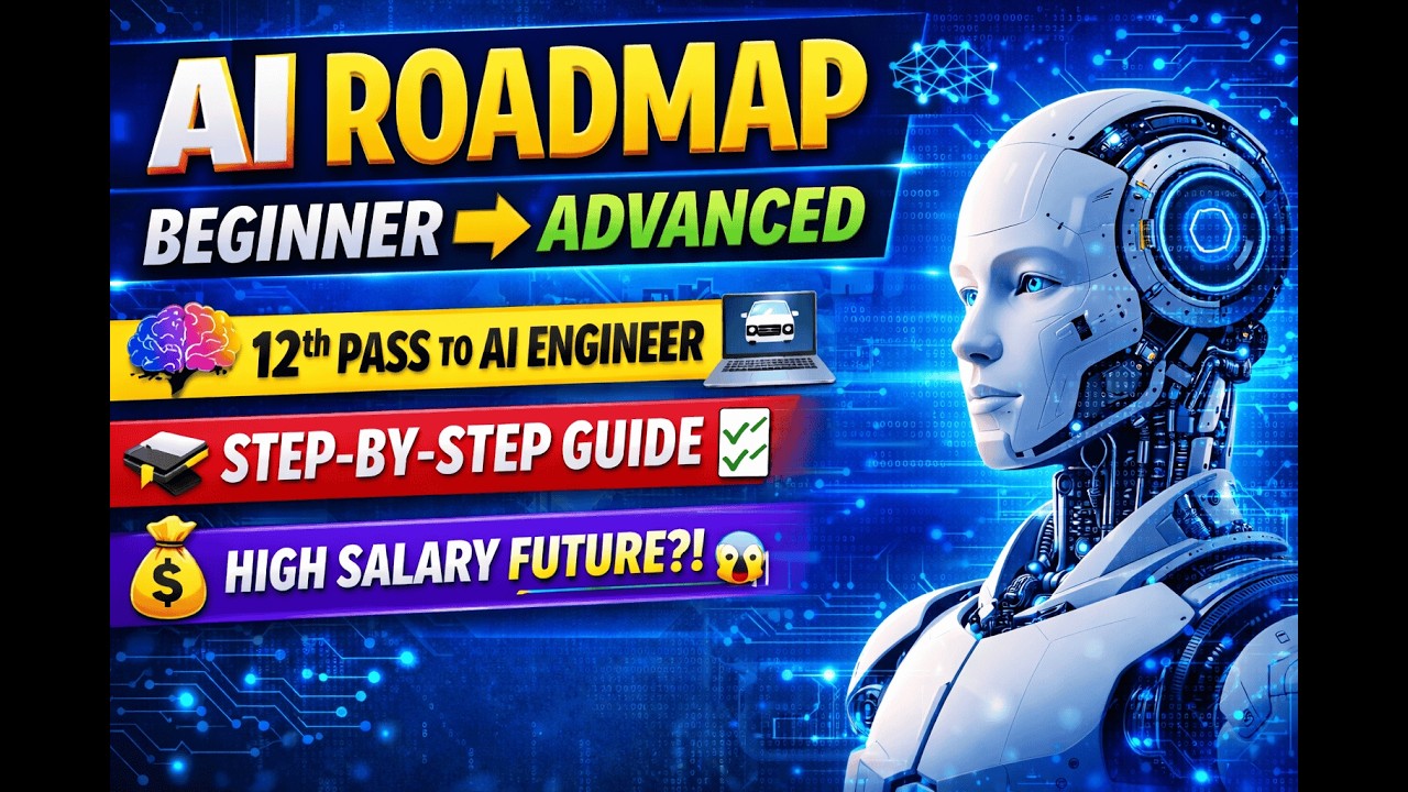 🔥AI Roadmap for Beginners (12th Pass to AI Engineer) | Step-by-Step ...