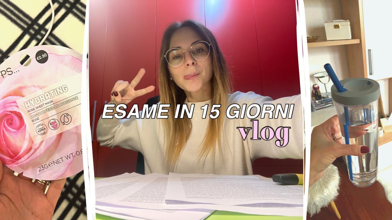 VLOG: PREPARO UN ESAME IN 15 GIORNI😨