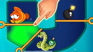 Fish Rescue - Pull Pin Puzzle - save fish fishdom game