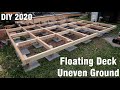Small floating deck 2020  easy decking  diy  no digging  how to build a floating deck