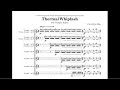 Thermal whiplash for trumpet ensemble perusal score  cmu trumpet septet