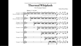 Thermal Whiplash for Trumpet Ensemble (Perusal Score) - CMU Trumpet Septet