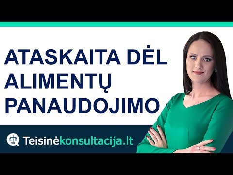 Video: Ar nemokėti alimentų vaikui yra nusikaltimas?