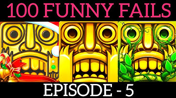 Temple Run 2 100 FUNNY FAILS (Episode - 5) Gameplay,iOS #gaming @theipadgamerz035