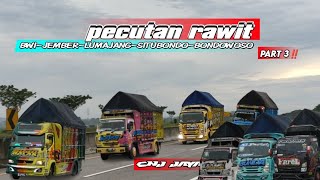 barisan truk cabe beda expedisi saling kejar jam bongkar pasar‼️ #truckcabe #truckmbois #truckoleng