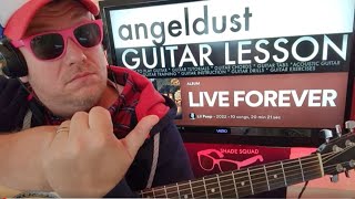 How To Play angeldust - Lil Peep Guitar Tutorial (Beginner Lesson!)