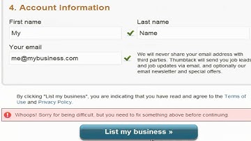 Thumbtack.com Video Tutorial