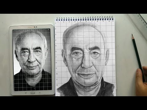 Portre Taslak Çizimi Nasıl Yapılır ? / Karelere Bölme Yöntemi