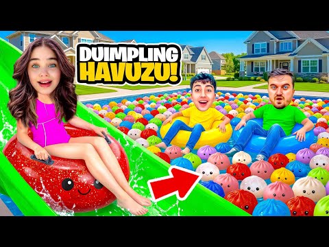 ELİF SİNEM THREW ALL OF HER SQUISHIES INTO THE POOL ‼️