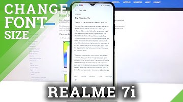 How to Change Font Size on REALME 7i – Adjust Font Size