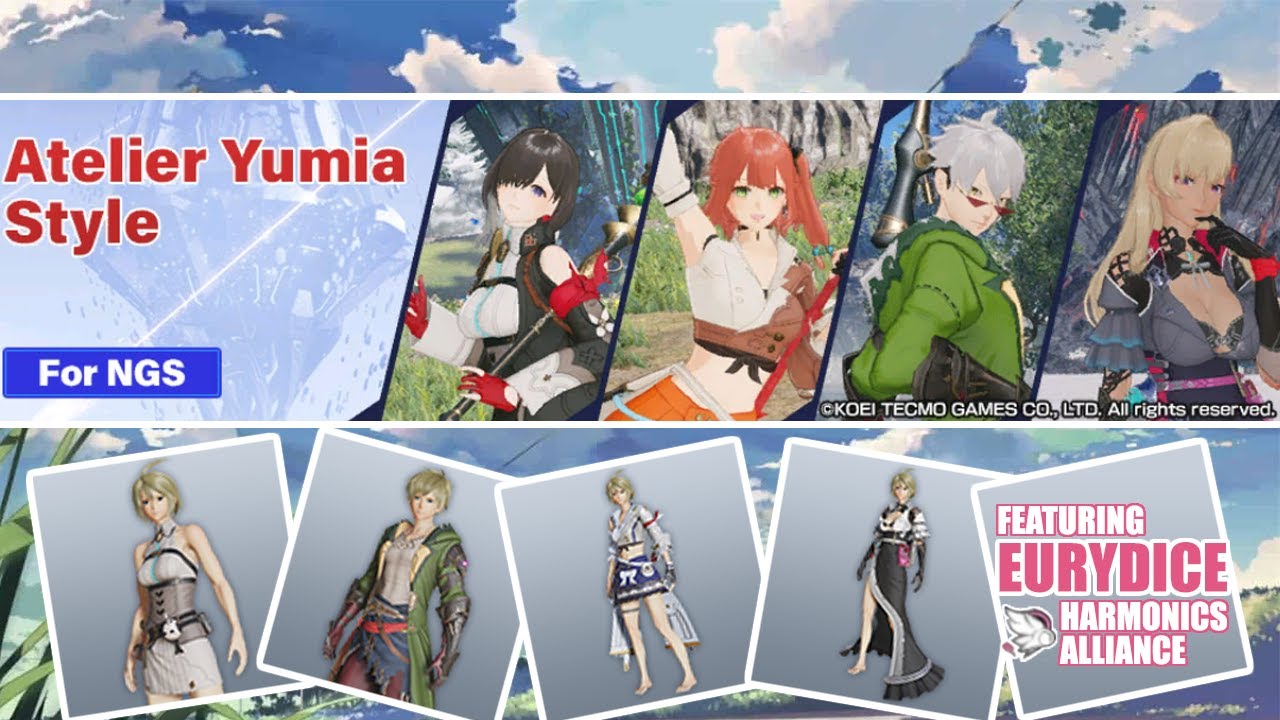 [PSO2:NGS] Atelier Yumia Style Scratch Banner ft.Eurydice - YouTube
