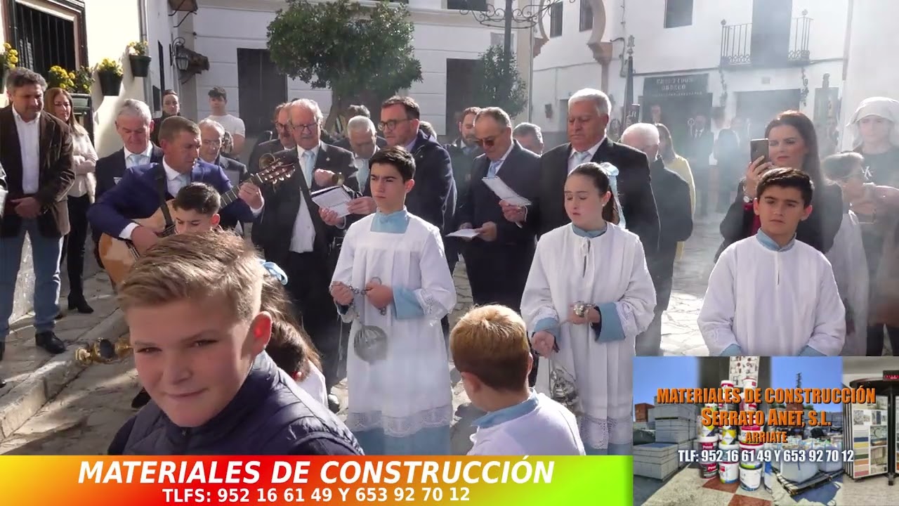 Procesión de la Virgen de la Inmaculada 2023 Con los Hermanos Auroreros y La Banda MM Paco Tenorio