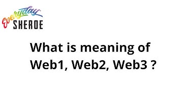What is Web1, Web2, Web3 all about and the history you need to learn and understand