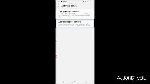HOW TO CUSTOMIZE TALK BACK MENU FOR BLIND USERS