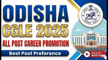 OSSC  CGLRE 2025 All Post Career Promotion //CGLRE 2025 Post Preference//Odisha Govt Job