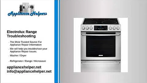 Electrolux Range Troubleshooting