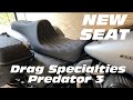 NEW DRAG SPECIALTIES PREDATOR 3 SEAT / SILVER DIAMOND STITCHING/ 2020 ROAD GLIDE SPECIAL 114 STAGE 2