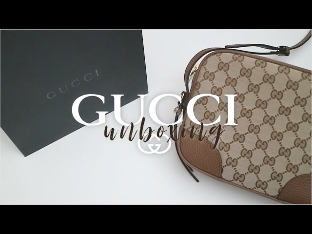 UNBOXING GUCCI SMALL MONOGRAM BREE TOTE PURSE 