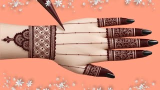 Beautiful Easy Henna Design Mehandi Ka New Design Rakshabandhan Special Mehndi Design Mehandi