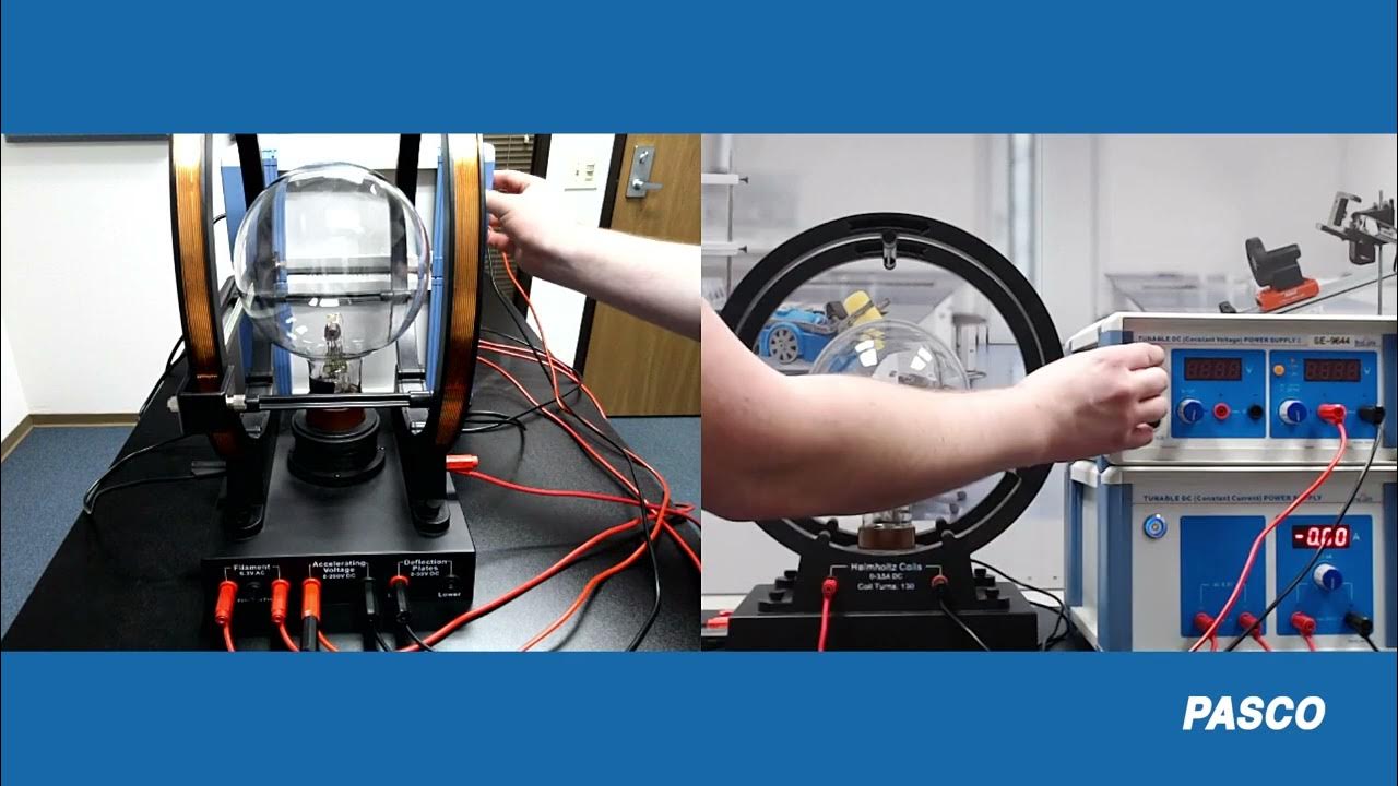 e/m Apparatus with New Tube - YouTube