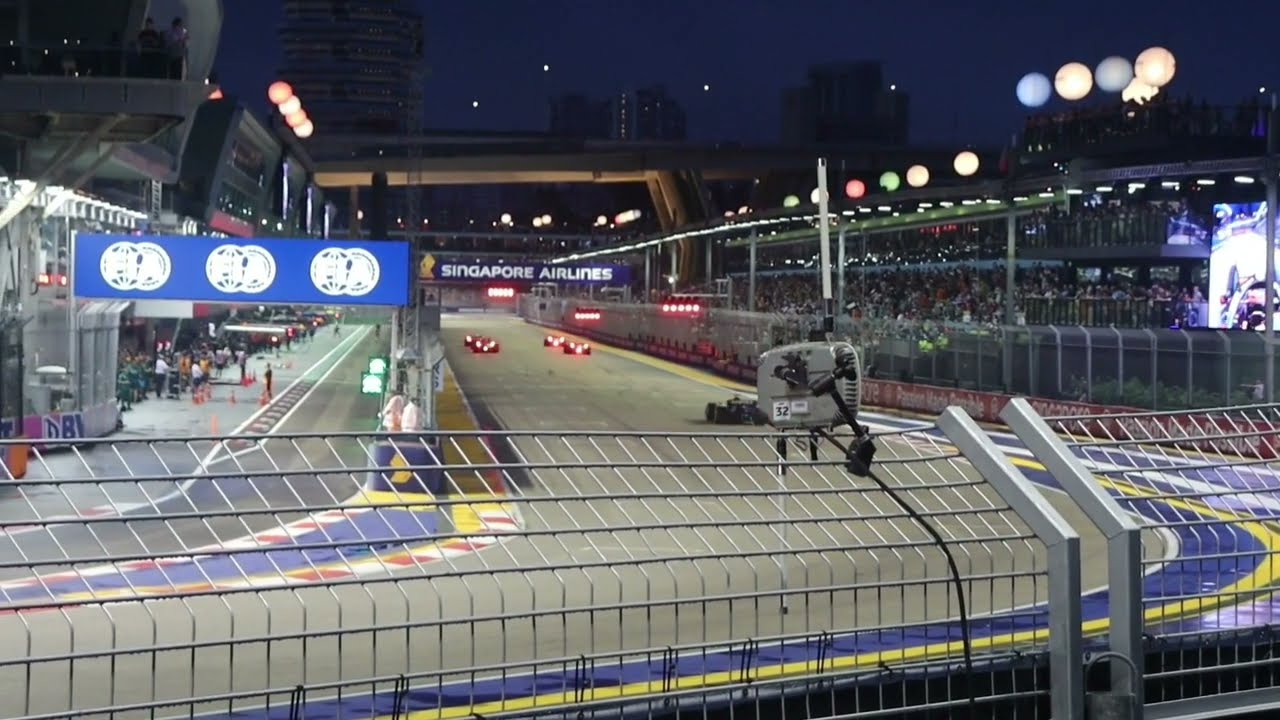 A rainy day at the Singapore Grand Prix