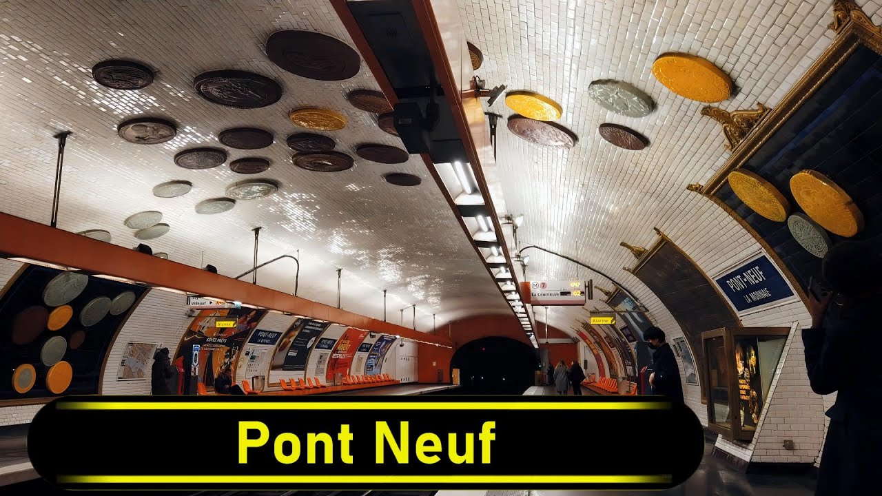 Metro Station Pont Neuf - Paris 🇫🇷 - Walkthrough 🚶