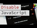 Maximize Web Security: Disable JavaScript 🚫